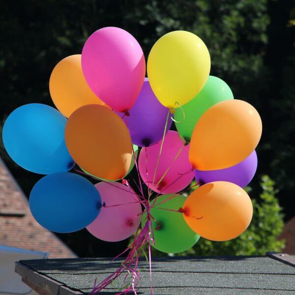 bright balloons