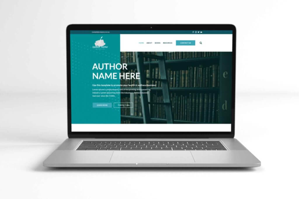 Impressum Author Website Template
